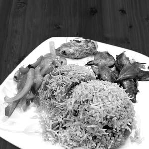Bagara Rice + Apolo Fish Fry