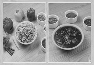 Veg Manchurian Noodle [Serves 2]