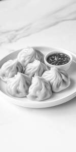 Chicken Steamed Momos [8 Pieces]
