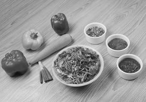 Veg Burnt Garlic Noodles