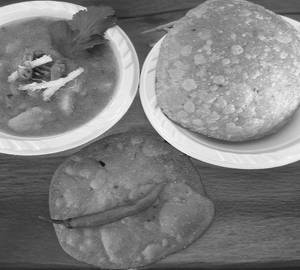 Aloo Pyaz Kachori with Aloo Sabji