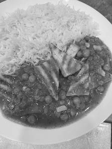 Matar Paneer Rice