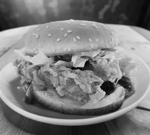 Fried Chicken Cheese Burger