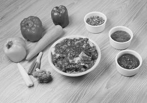 Veg Chopper Rice [Serves 2]