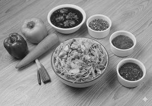 Chicken Manchurian Noodle [Serves 2]