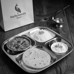 2 Roti + Dal Fry + Rice + Raita + Sweet
