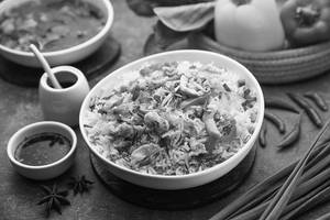 Burnt Ginger Pimento Fried Rice ( Chicken) [Serves 2]