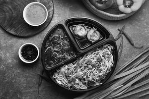 Chilli Manchurian And Babycorn With Shanghai Special Fried Rice/noodles