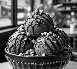 Chocolate  icecream 3 scoop
