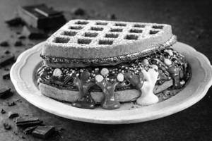 Tripple chocolate(Belgian Waffles)