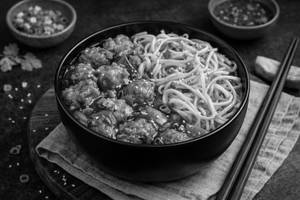 Chicken Manchurian with Chilli Garlic Hakka Noodle Bowl