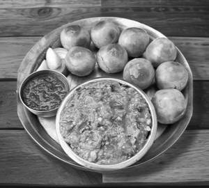 Sattu Litti With Chokha [4 Pcs]