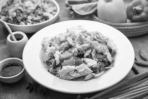 Cantonese Noodles Chicken (gravy)