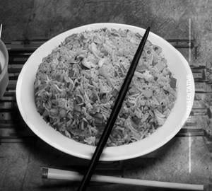 Double egg chicken fried rice