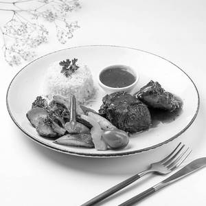 Seared Buff Tenderloin In Brown Jus