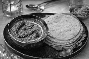 3 Tawa Ghee Roti with Dal Fry