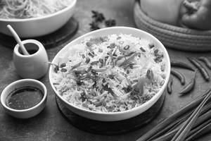 Burnt Ginger Pimento Fried Rice (Veg) [Serves 2]