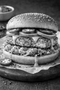 Spicy Paneer Smash burger