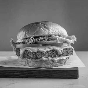 Veg Pizza Filling Burger.