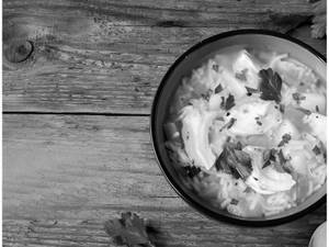 Roasted Chicken Garlic Soup