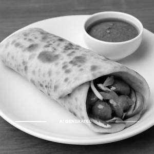 Mutton Boti Kabab Sheermal Roll