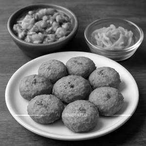 8 Crispy Dal Vada with Aloo Matar Sabji and Jalebi [100 grams]