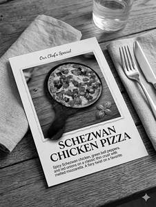 Schezwan Chicken Pizza