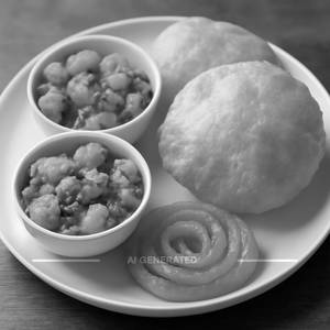 Puri [2 Pcs] With Jalebi [50 Gm]