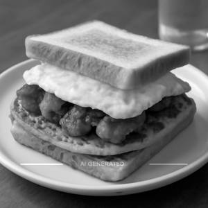 Chicken Paratha Fish Egg Sandwich