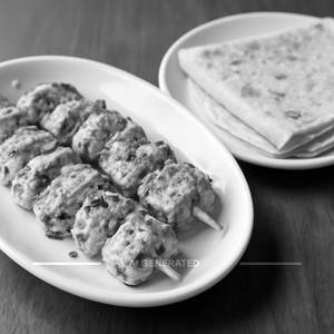 Malai Chaap Dry With 2 Rumali Roti