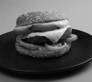 Melted Cheese Chilli Corn Burger