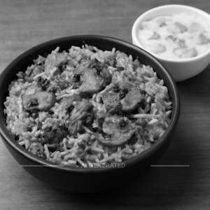 Mushroom Masala Biryani [500 Ml]