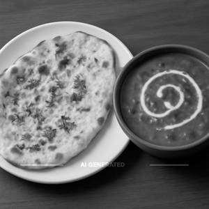 Garlic Naan + Dal Makhni