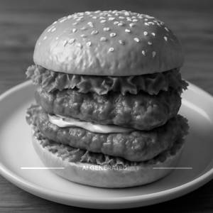Chicken Double Kabab Burger