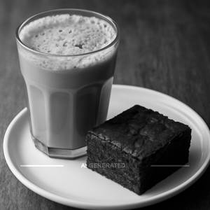 Cold Coffee With Brownie
