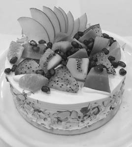Eggless - Fresh Fruit Cake  - 500 GM