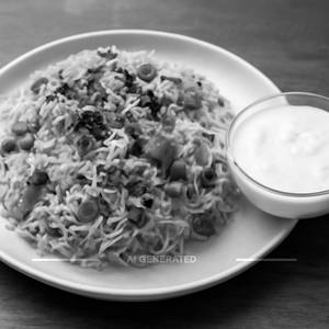 Hyderabadi Biryani with Curd [500 ml]