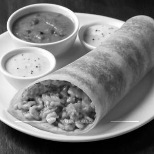 Paneer Onion Masala Dosa