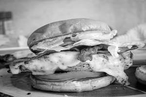 Grilled chicken burger