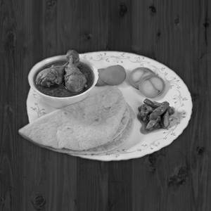 Roti Chicken Gravy Meal