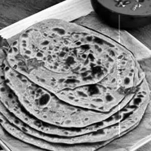 Garlic pyaj parantha