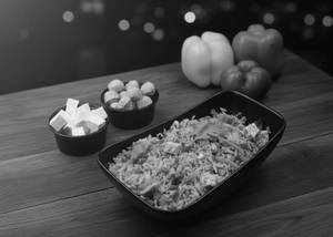 Soya Chunk Veggie Paneer Delight On Brown Rice  (Protein Brown Rice Bowl)