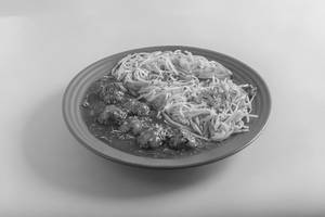 Chilli Butter Garlic Noodles-veg Manchurian Bowl