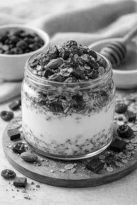 Dark Chocolate Cranberry Crunchy Muesli Jar [350 Ml Salsa Jar]