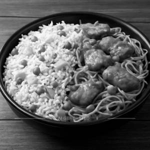 Egg Rice and Noodles