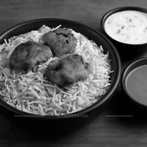 Chicken Tikka Biryani [500 Ml,2-3 Pcs]