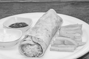 Cheese Chicken Kathi Roll