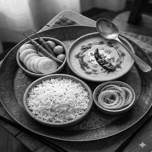 Kadhi chawal [1 plate]