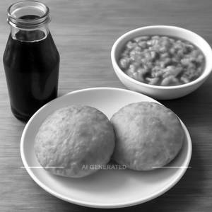 Khasta ( 2 Pcs With Aloo and Matar ) + 1 Cold Drink 250 Ml