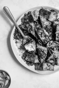 Paneer black bean sauce